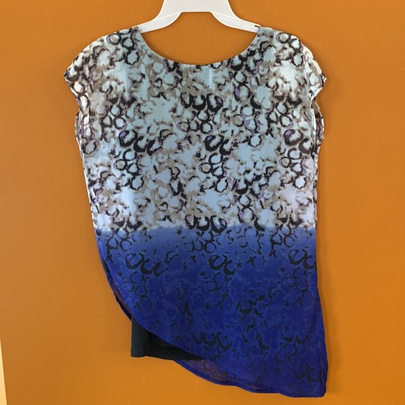2/$20. Ricki’s asymmetrical blouse in size small two-tone with underlay. - Picture 2 of 7